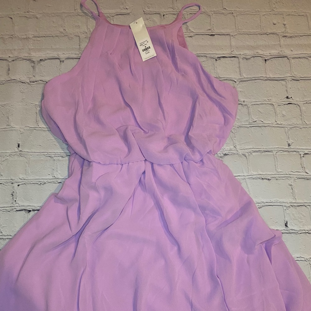 A line lavender Dress